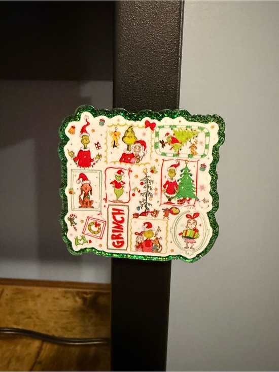 Other - Festive Grinch Collage Acrylic Magnet